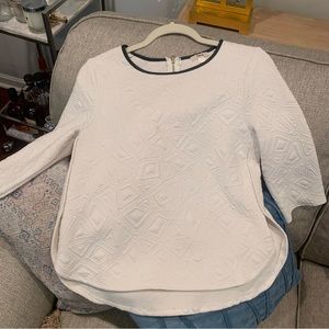 White and black shirt